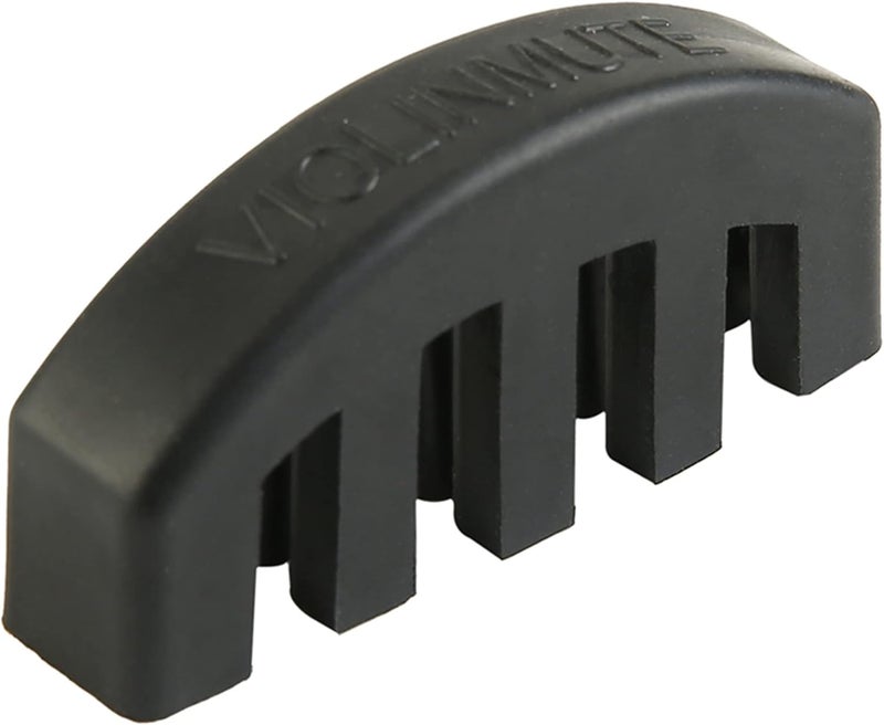 Mihey Violin Mute, 4/4 Rubber Violin Practice Mute, Black - Image 1